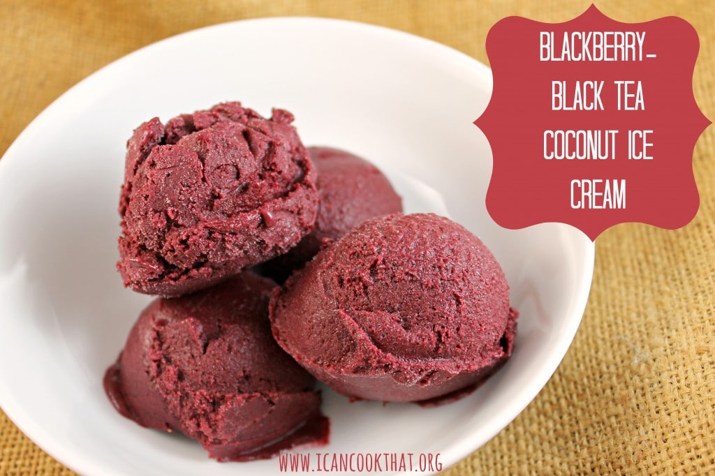 Blackberry-Black Tea Coconut Ice Cream