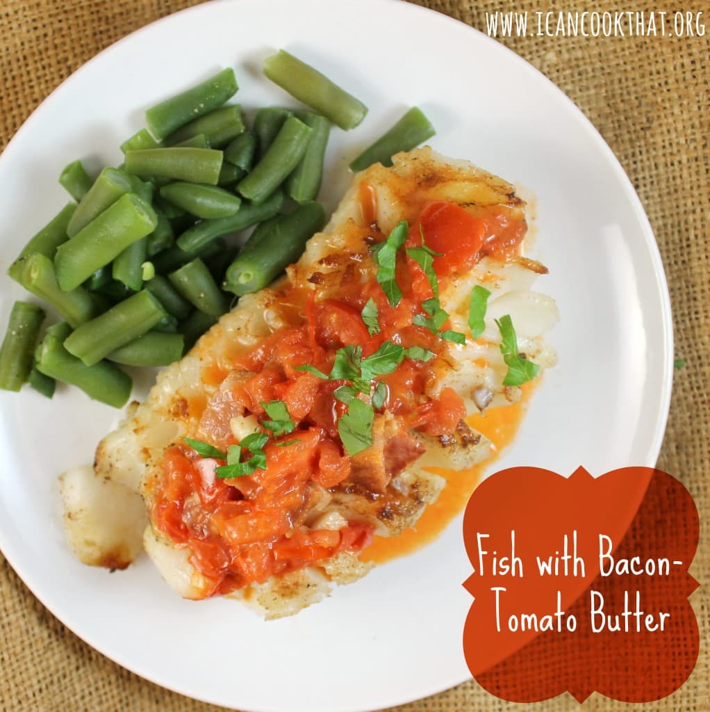 Fish with Bacon-Tomato Butter 