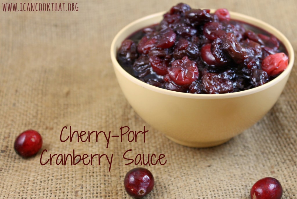 Cherry Port Cranberry Sauce