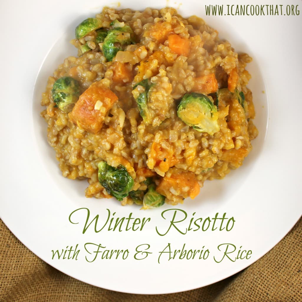 Winter Risotto with Farro and Arborio Rice