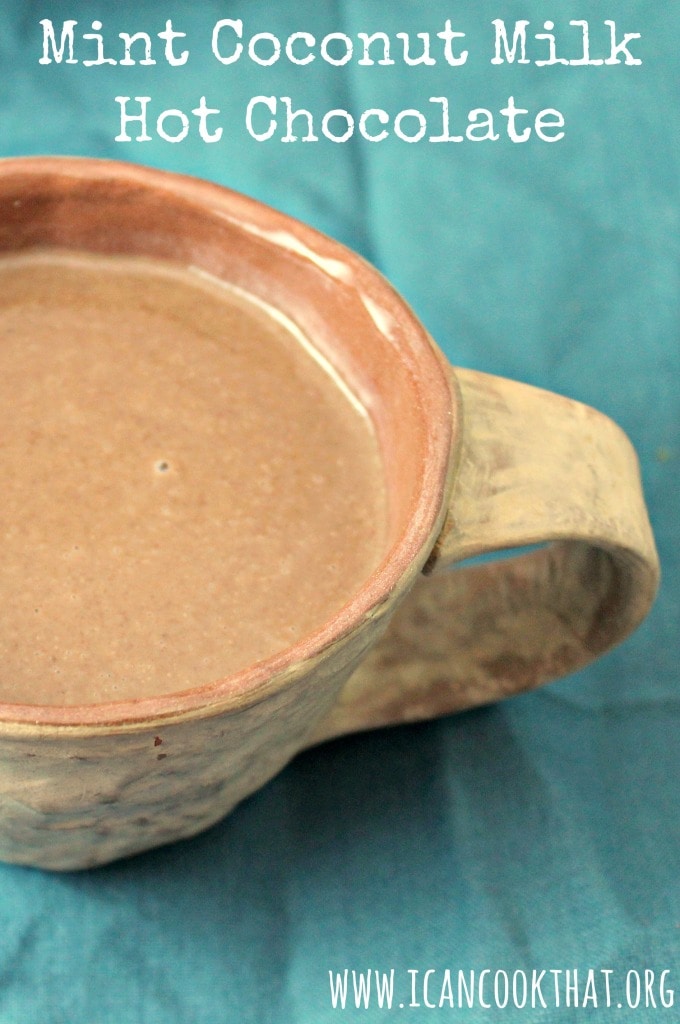 Spiked Mint Coconut Milk Hot Chocolate