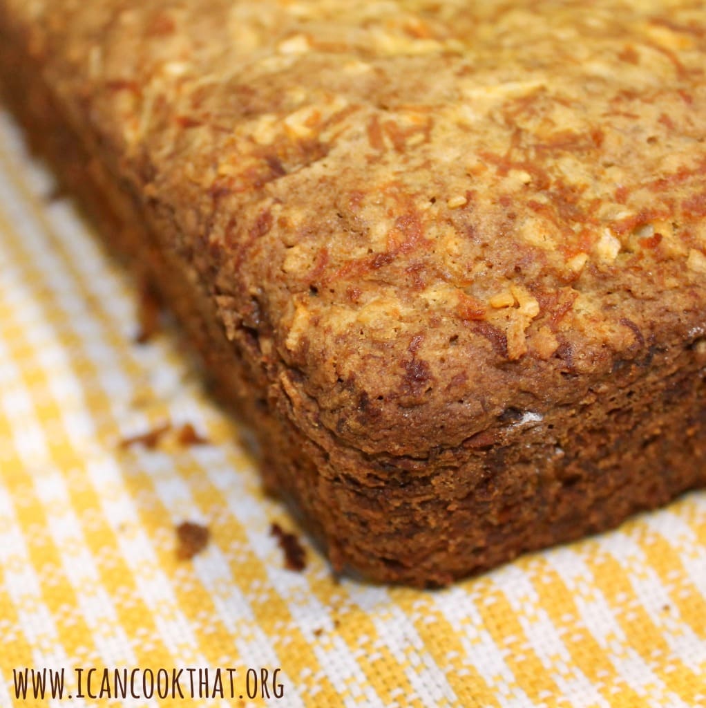 Gluten Free Coconut Cardamom Carrot Bread