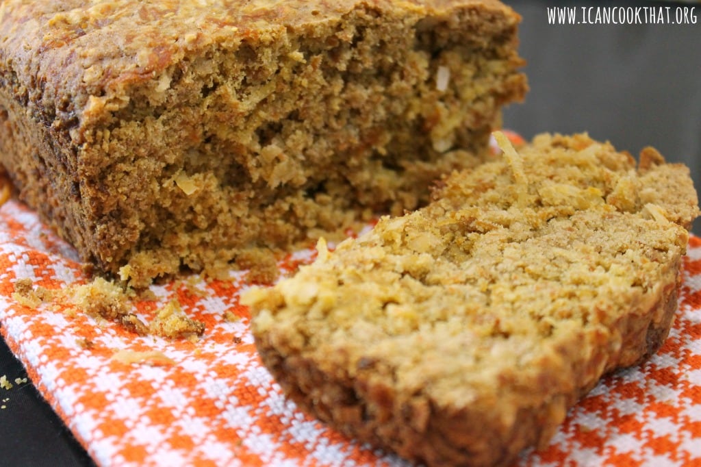 Gluten Free Coconut Cardamom Carrot Bread