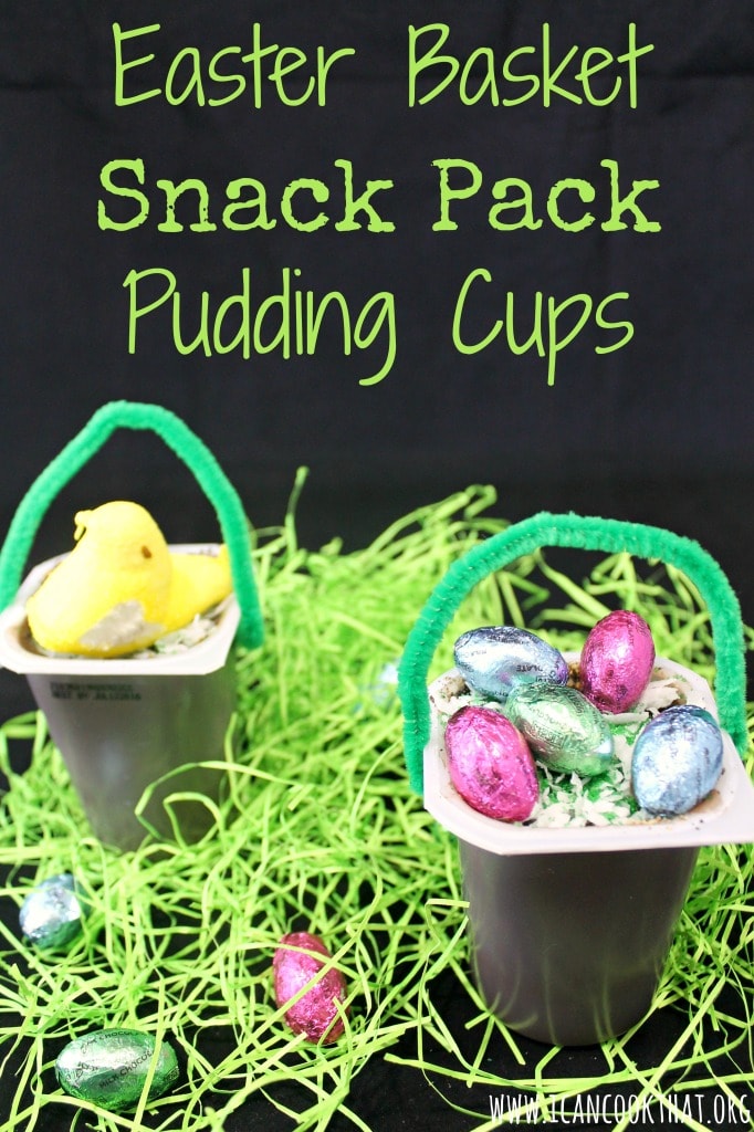 Easter Basket Snack Pack Pudding Cups