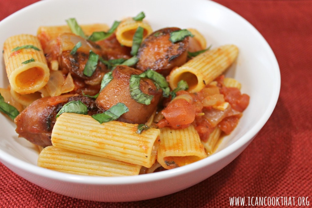 Smoked Sausage with Rigatoni