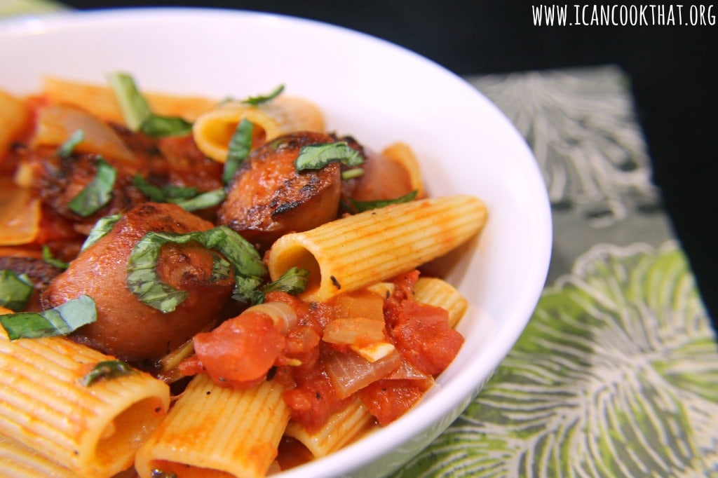 Smoked Sausage with Rigatoni