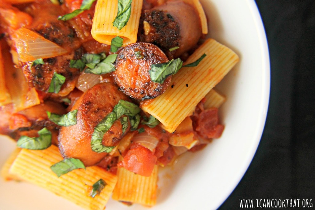 Smoked Sausage with Rigatoni