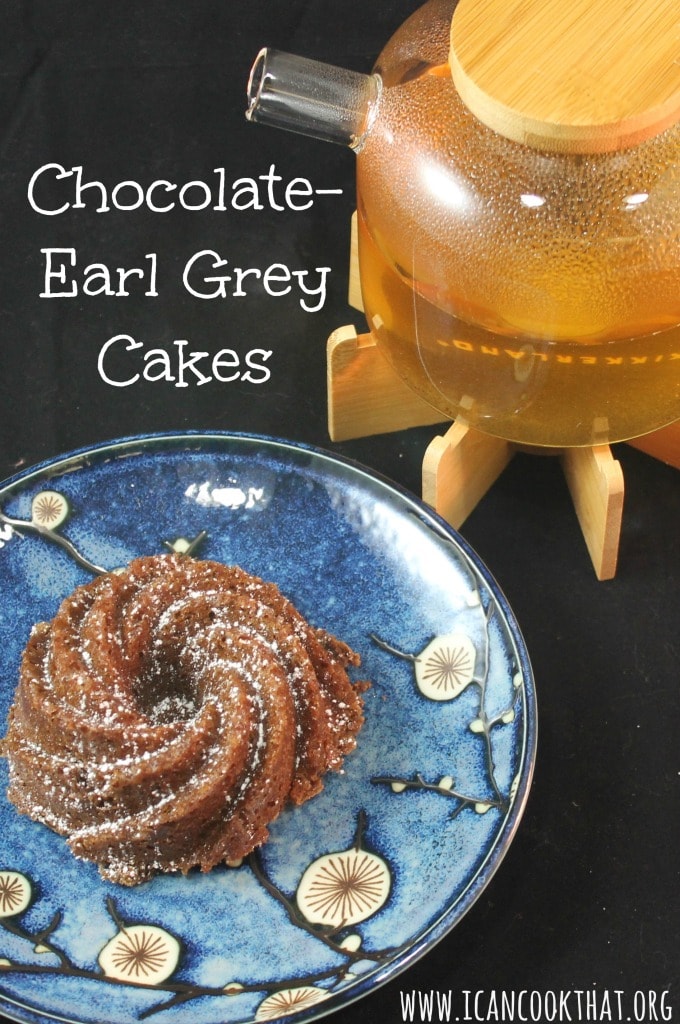 Mini Chocolate-Earl Grey Cakes