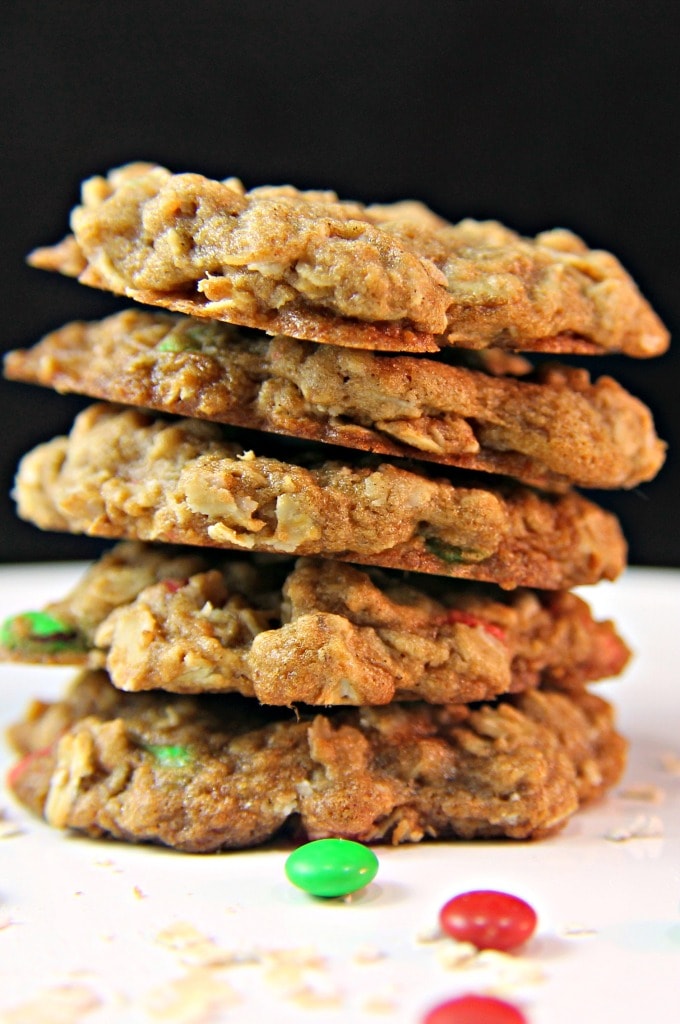 Spiced Oatmeal M&M's® Cookies #MemoriesInTheBaking