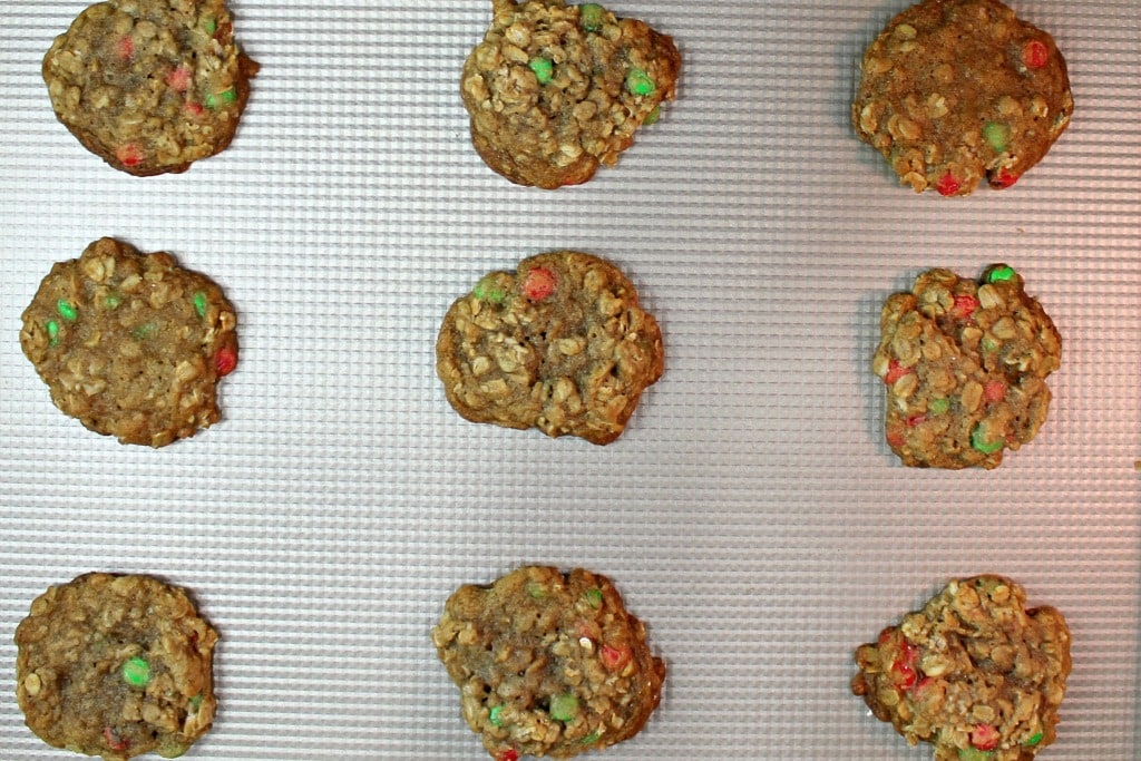 Spiced Oatmeal M&M's® Cookies #MemoriesInTheBaking