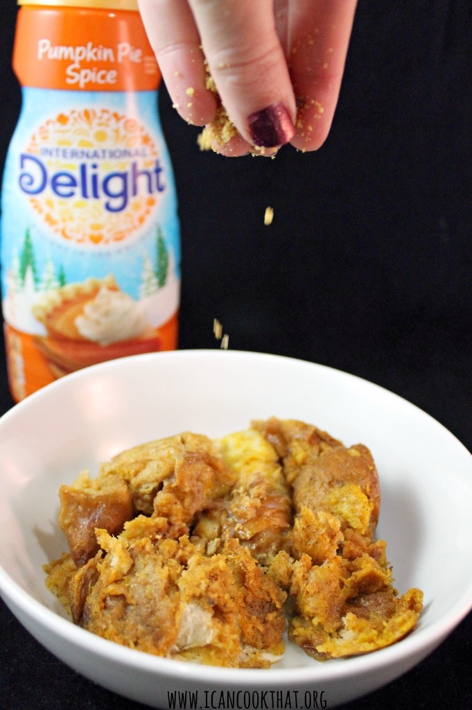 Slow Cooker Pumpkin Pie Spice French Toast Casserole #DelightfulMoments