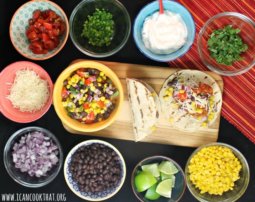 BBQ Chicken Tacos with Corn Salsa #GameDaySnackHacks