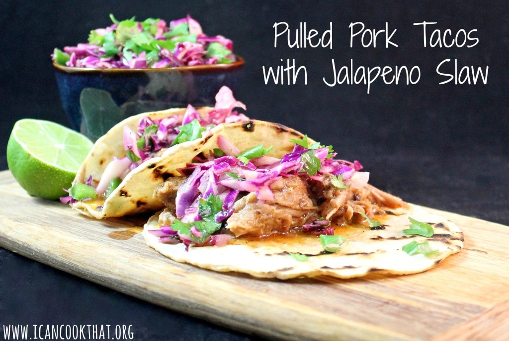 Pulled Pork Tacos with Jalapeno Slaw