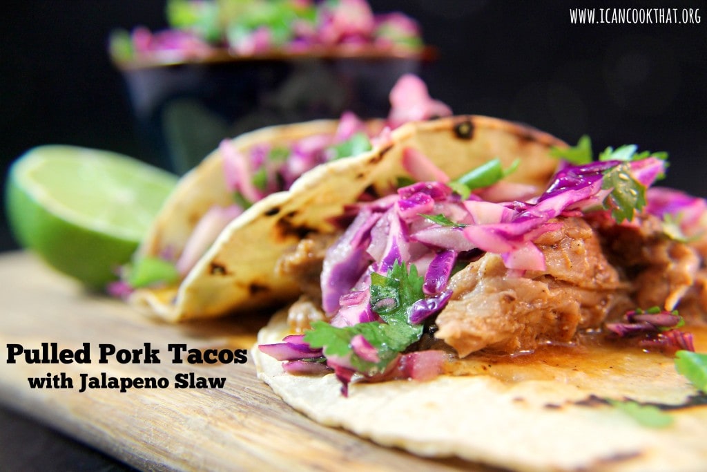 Pulled Pork Tacos with Jalapeno Slaw