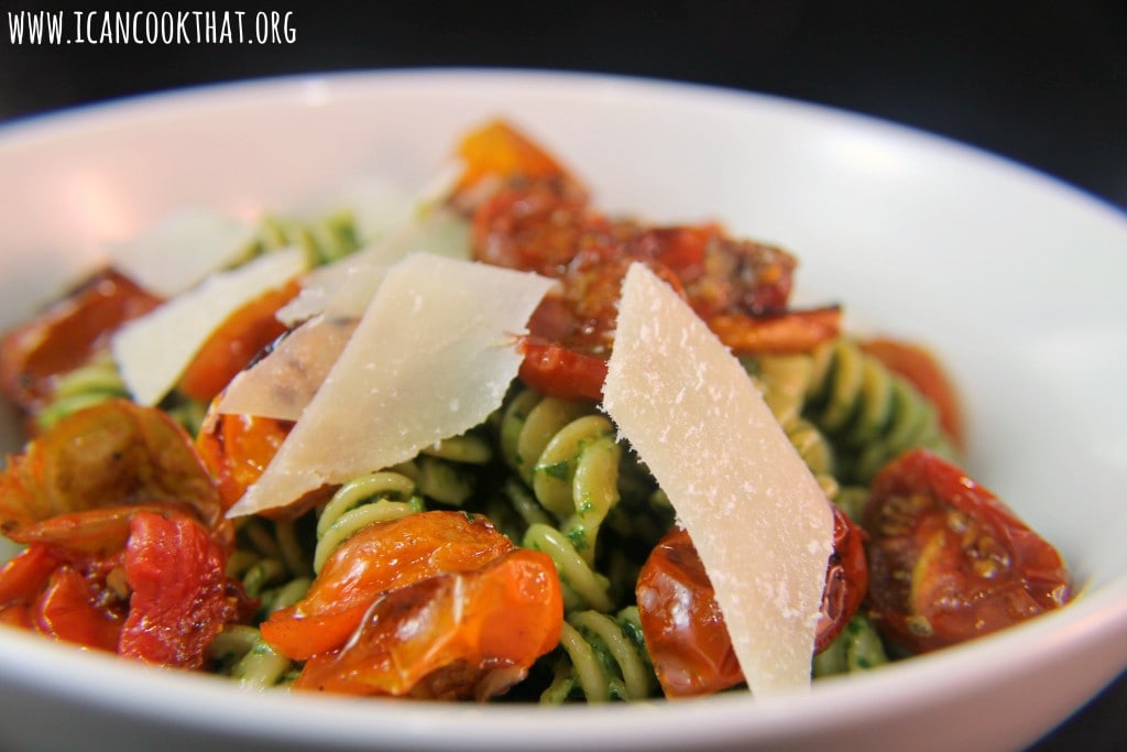 Roasted Tomato Pesto Pasta #DareToPair