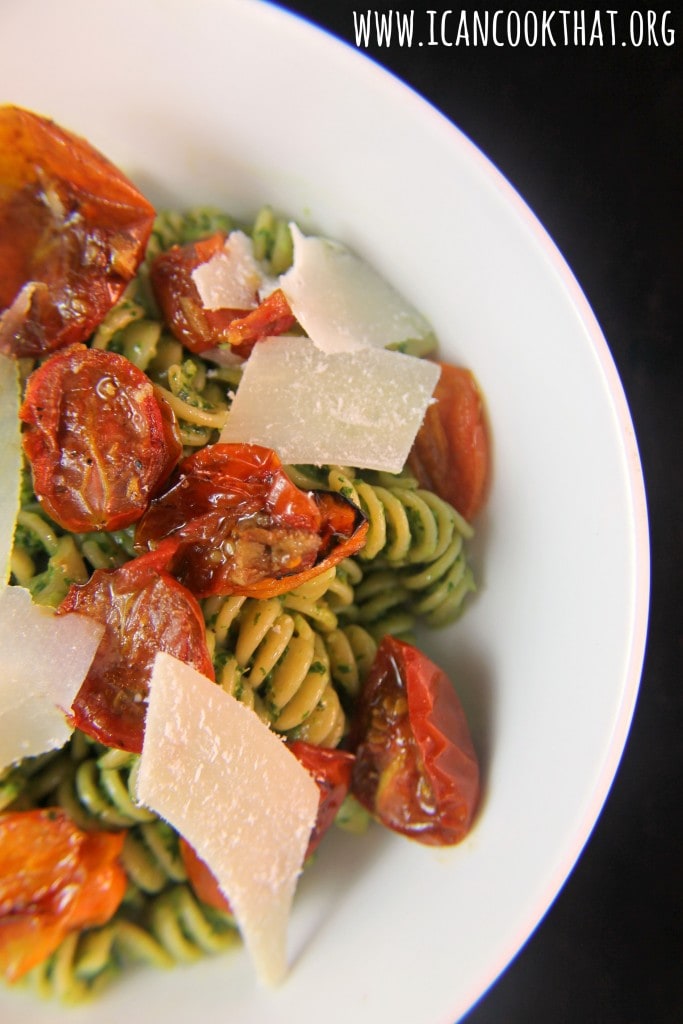 Roasted Tomato Pesto Pasta #DareToPair