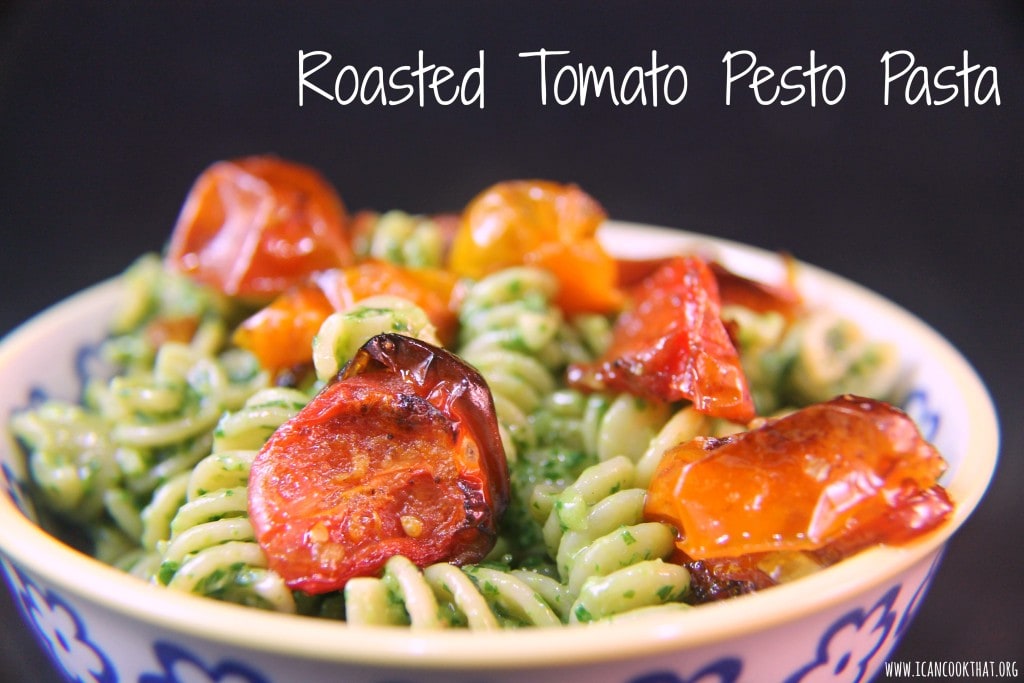 Roasted Tomato Pesto Pasta #DareToPair