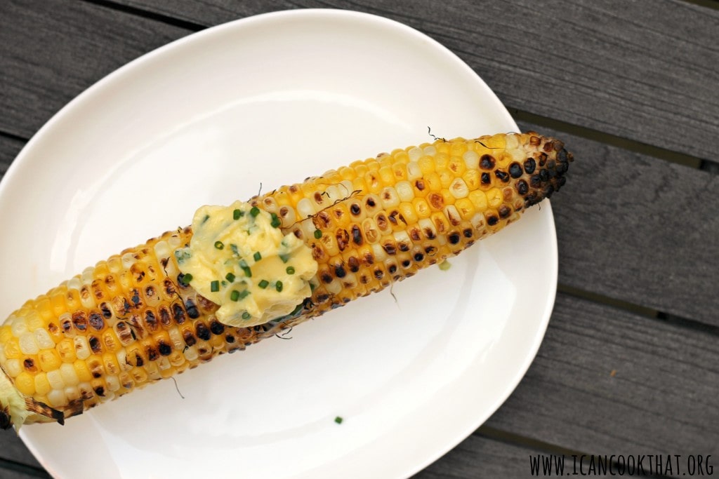 Grilled Corn with Chive Butter