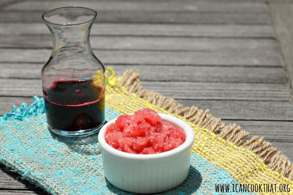 Blackberry Syrup & Watermelon Blackberry Granita