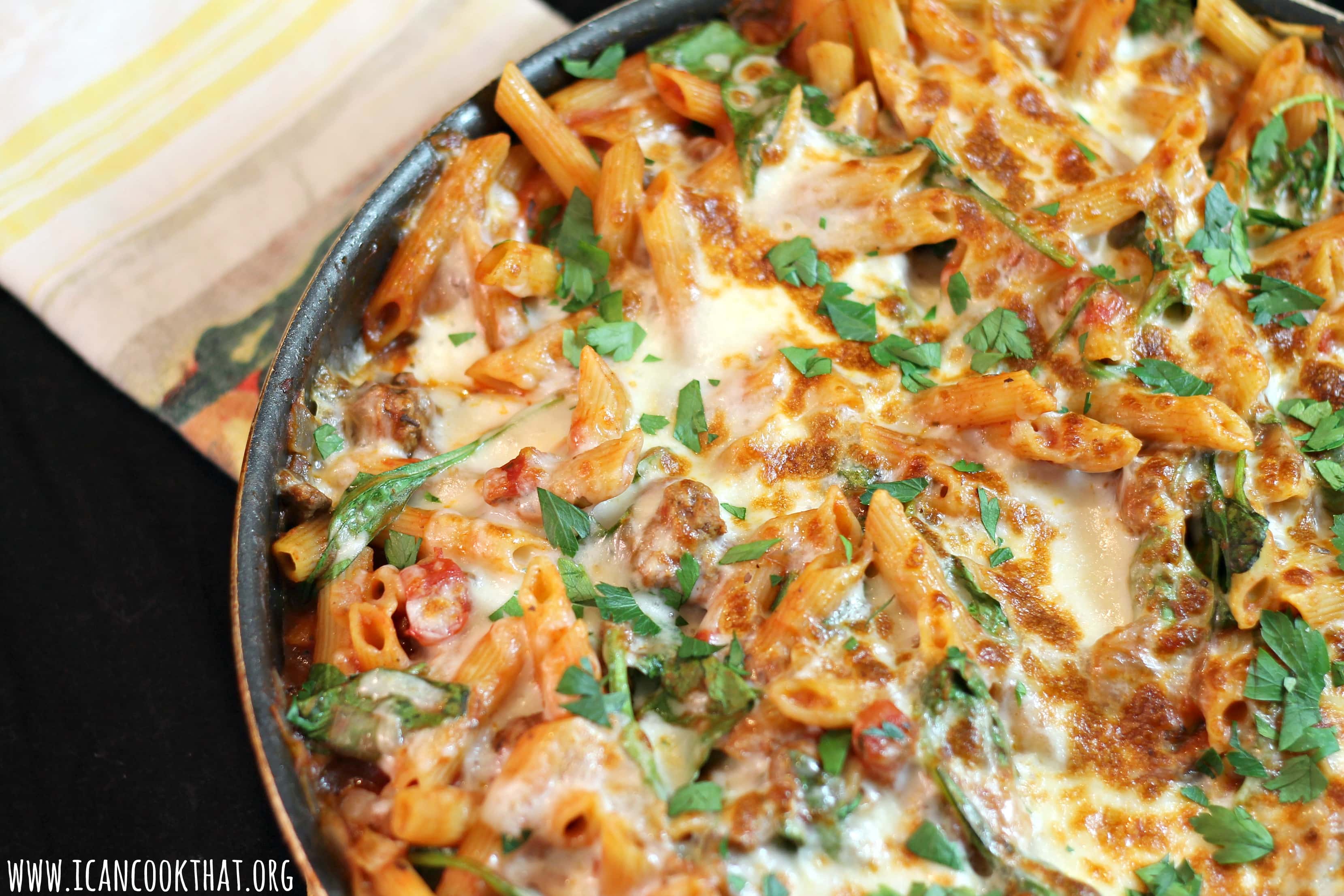 One Pot Cheesy Pasta Bake