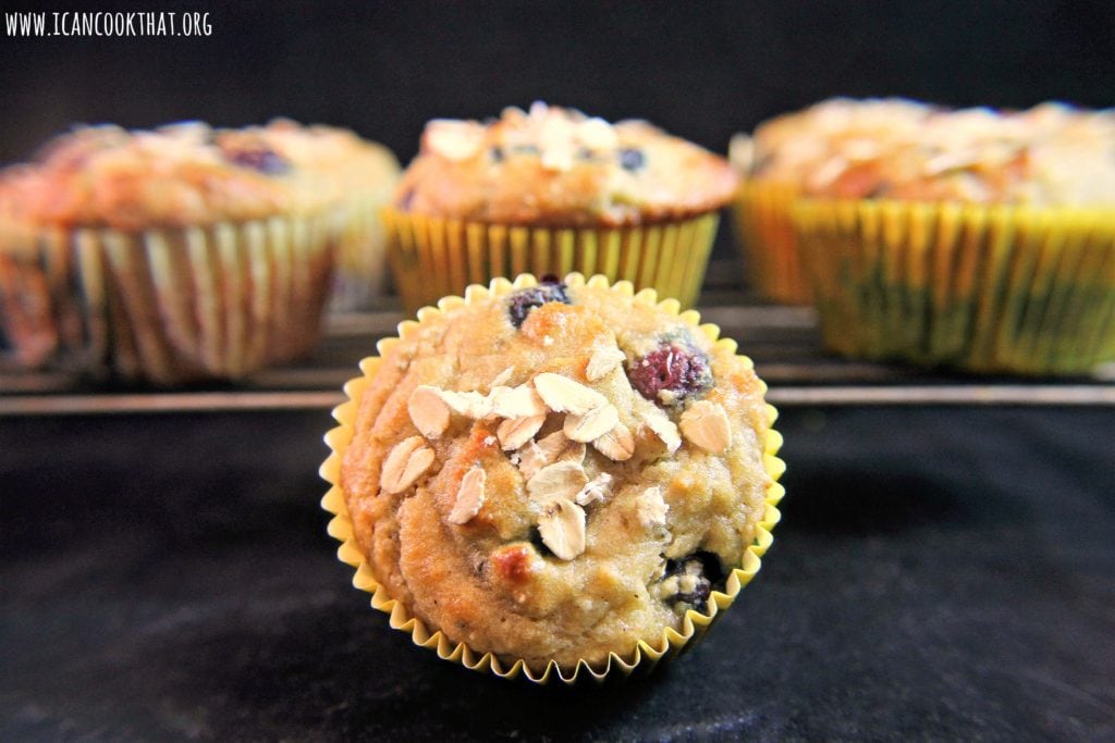 Gluten Free Paleo Blueberry Almond Flour Muffins