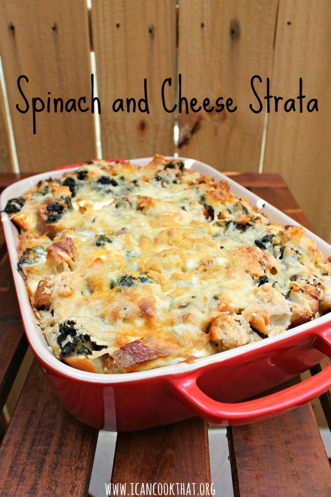 Spinach and Cheese Strata