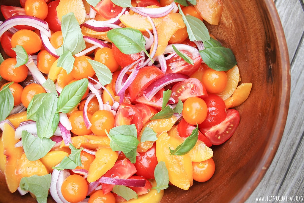 Peach and Tomato Salad