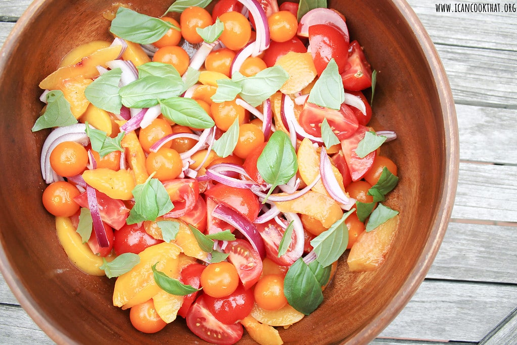 Peach and Tomato Salad