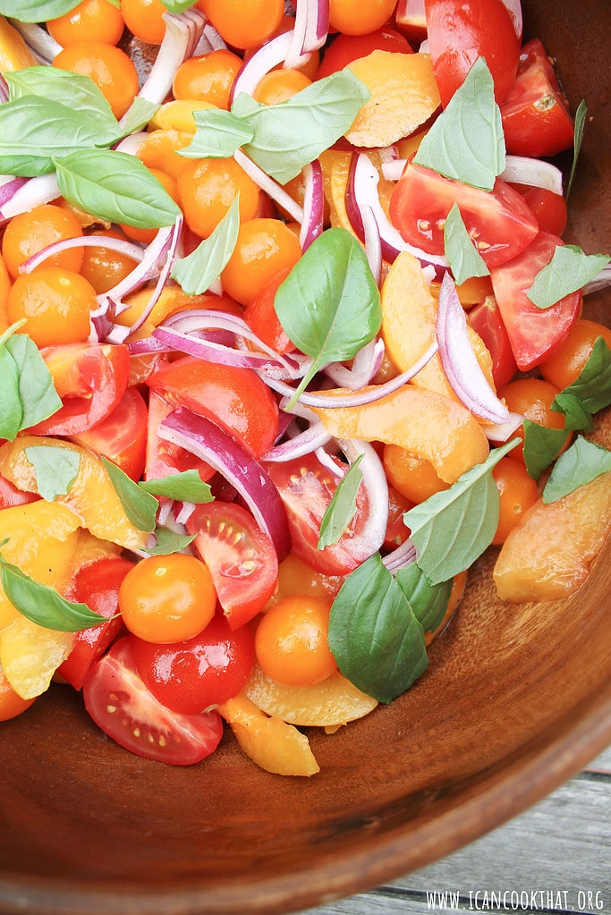 Peach and Tomato Salad