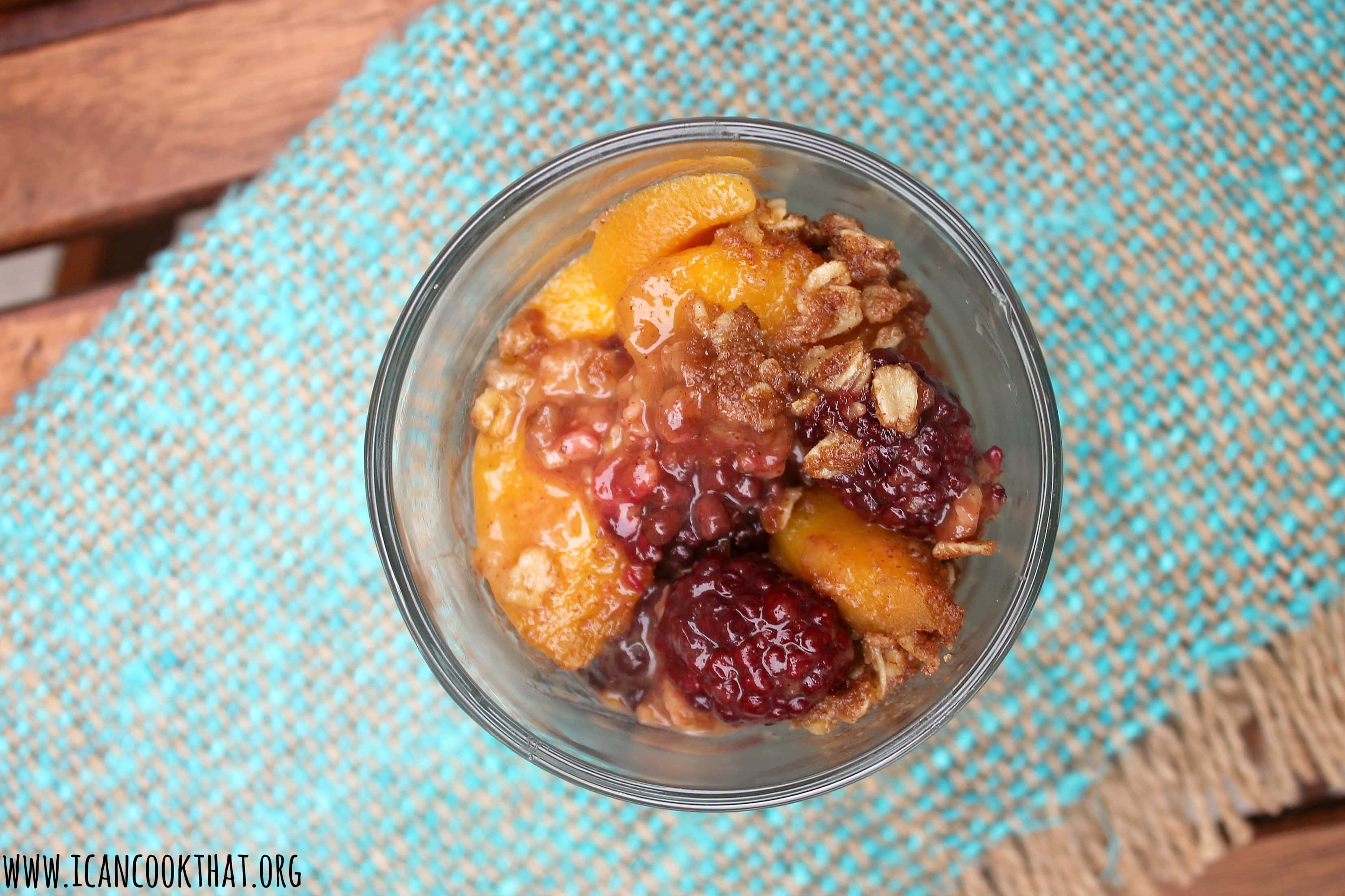 Blackberry Peach Slow Cooker Crumble