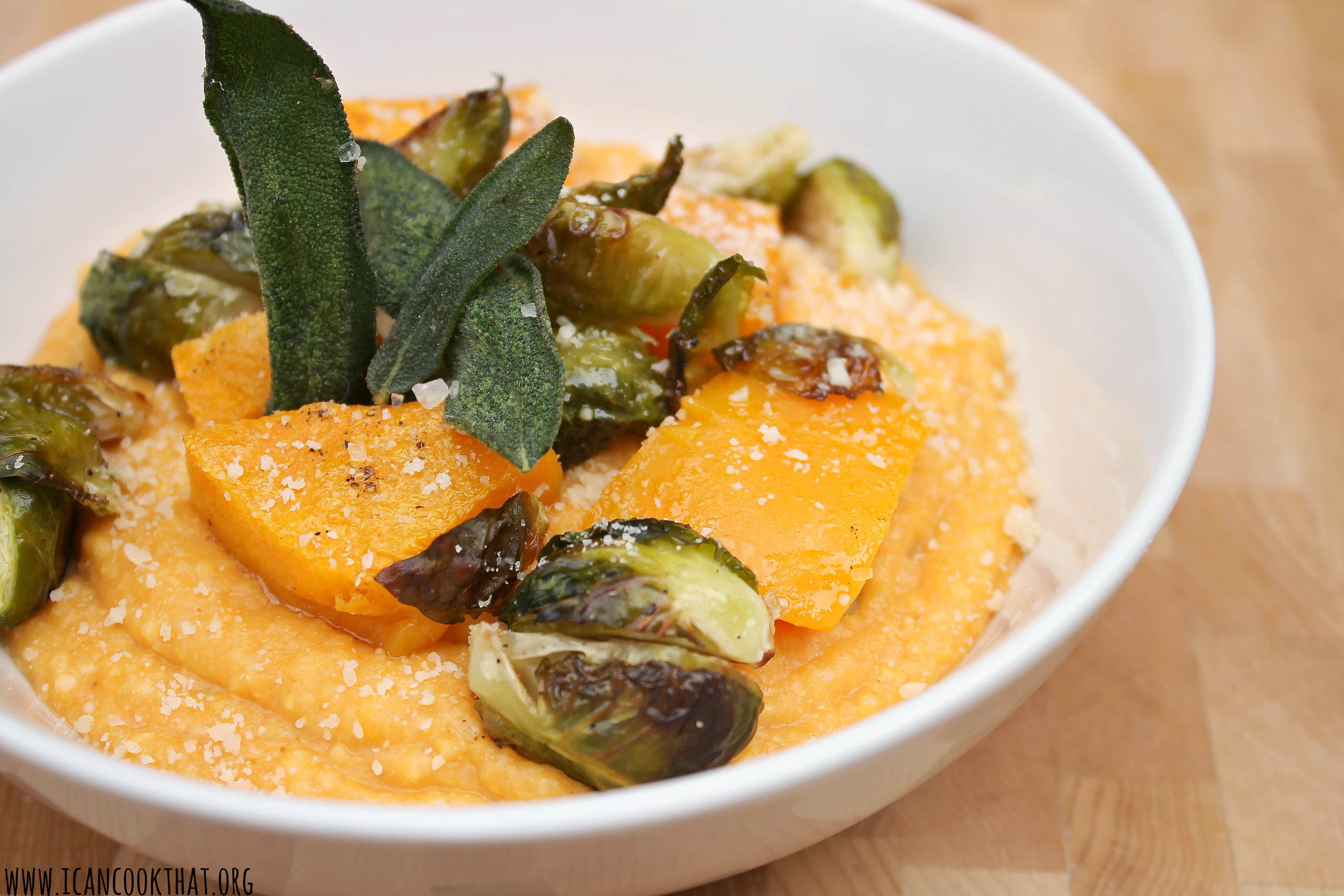 Pumpkin Polenta with Fall Vegetables