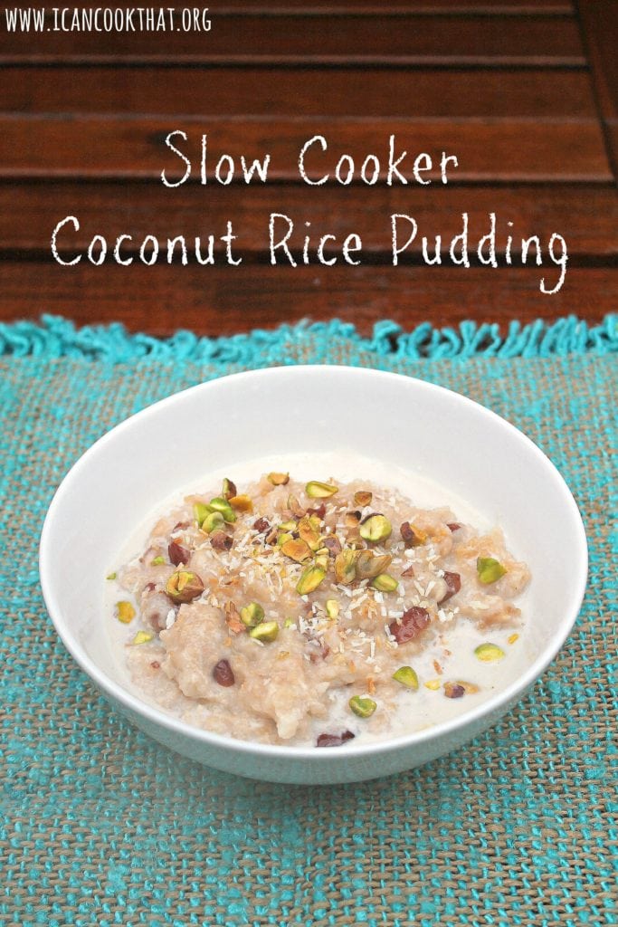 Slow Cooker Coconut Rice Pudding