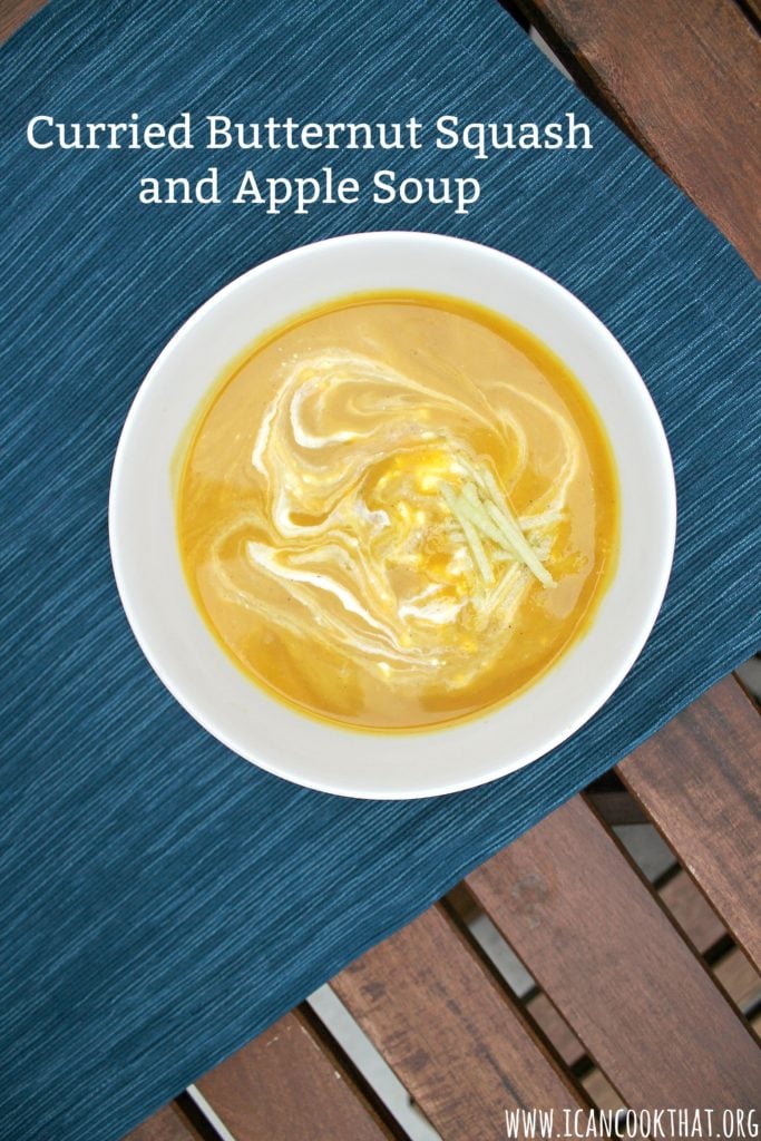 Curried Butternut Squash and Apple Soup