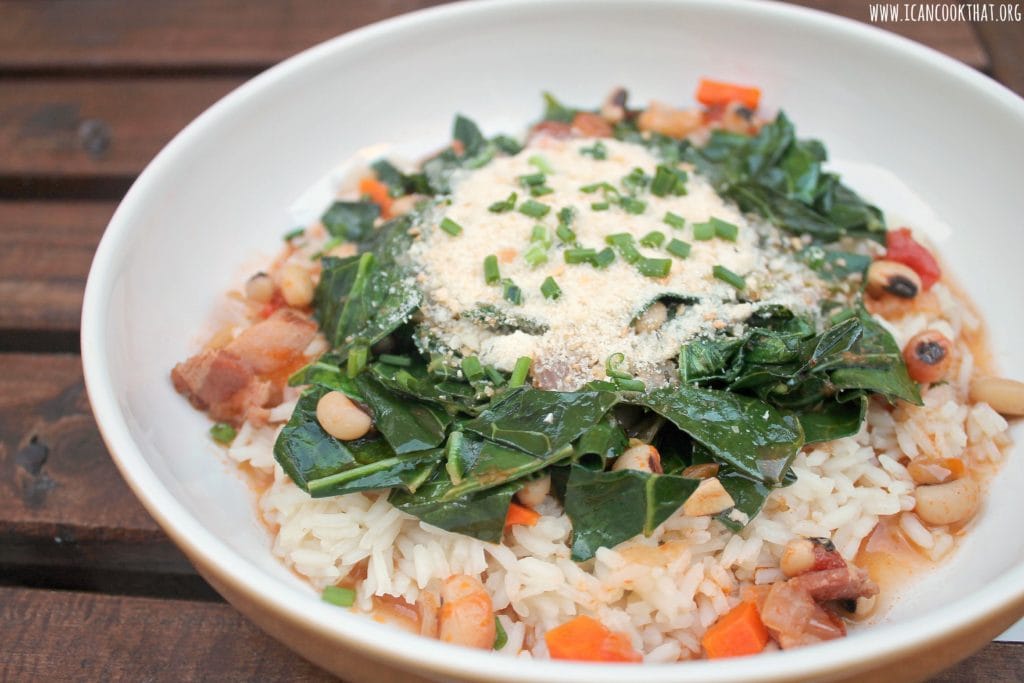 Black Eyed Peas with Collard Greens