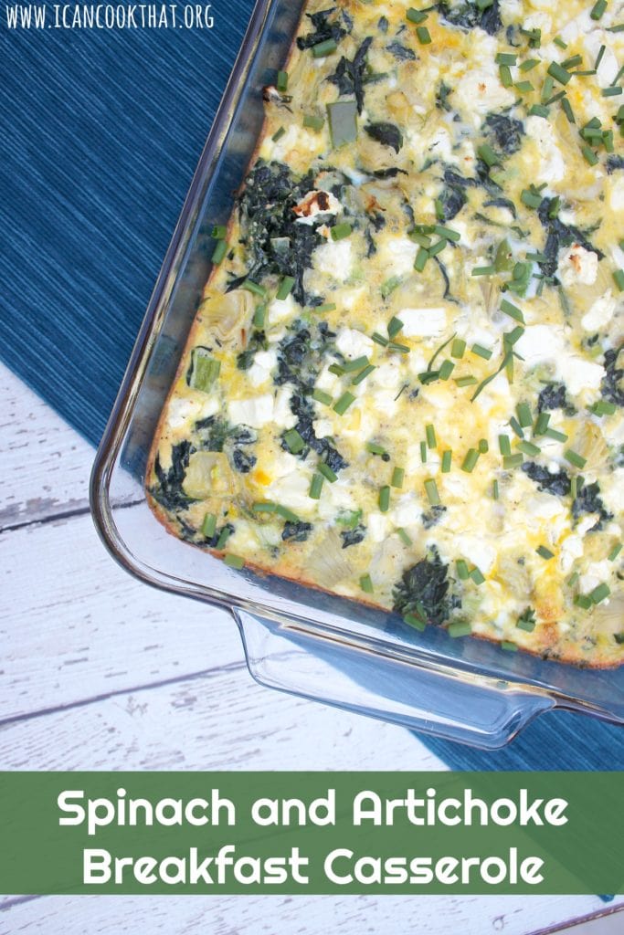 Spinach and Artichoke Breakfast Casserole