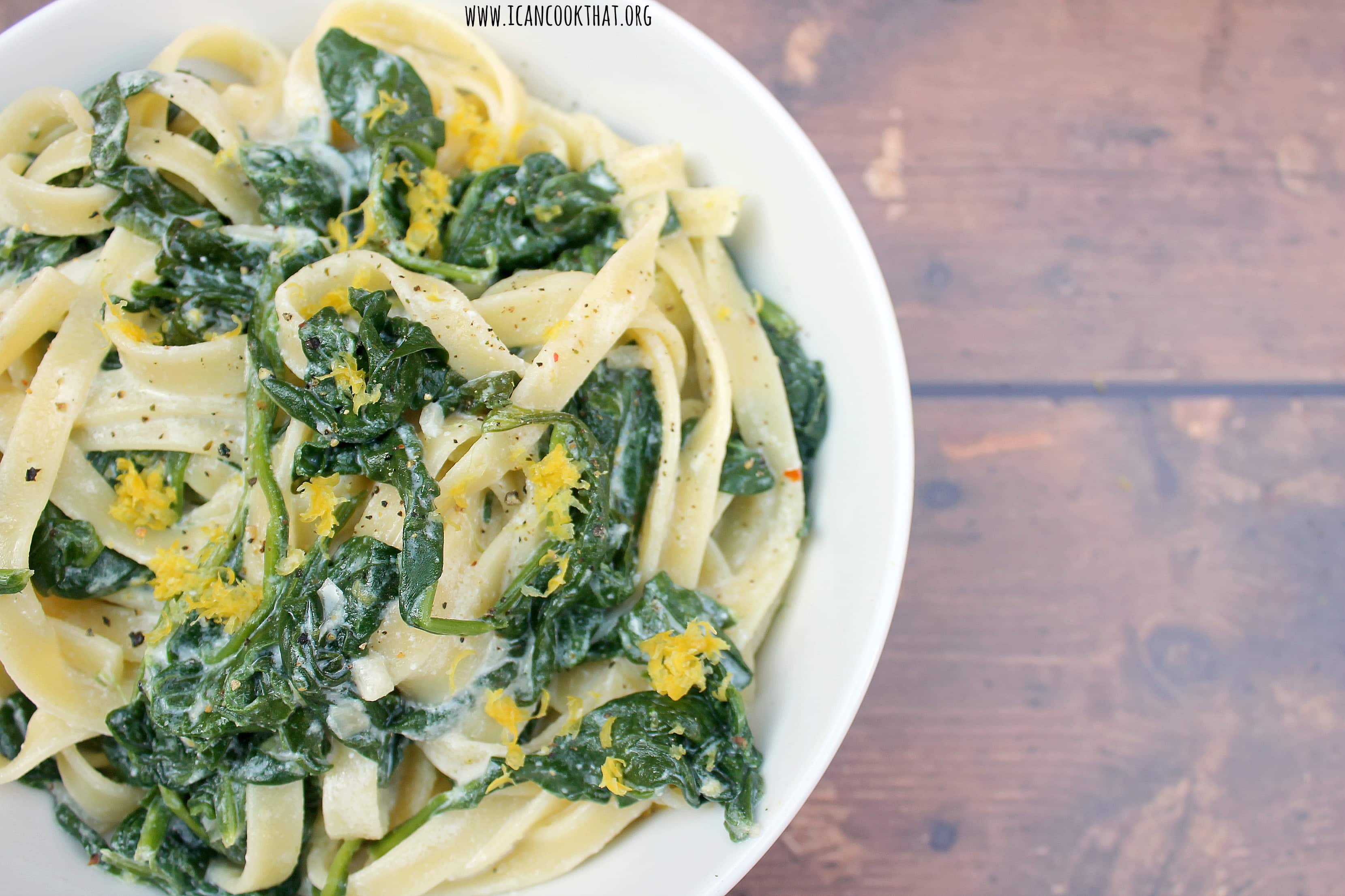 Spinach Lemon Ricotta Pasta