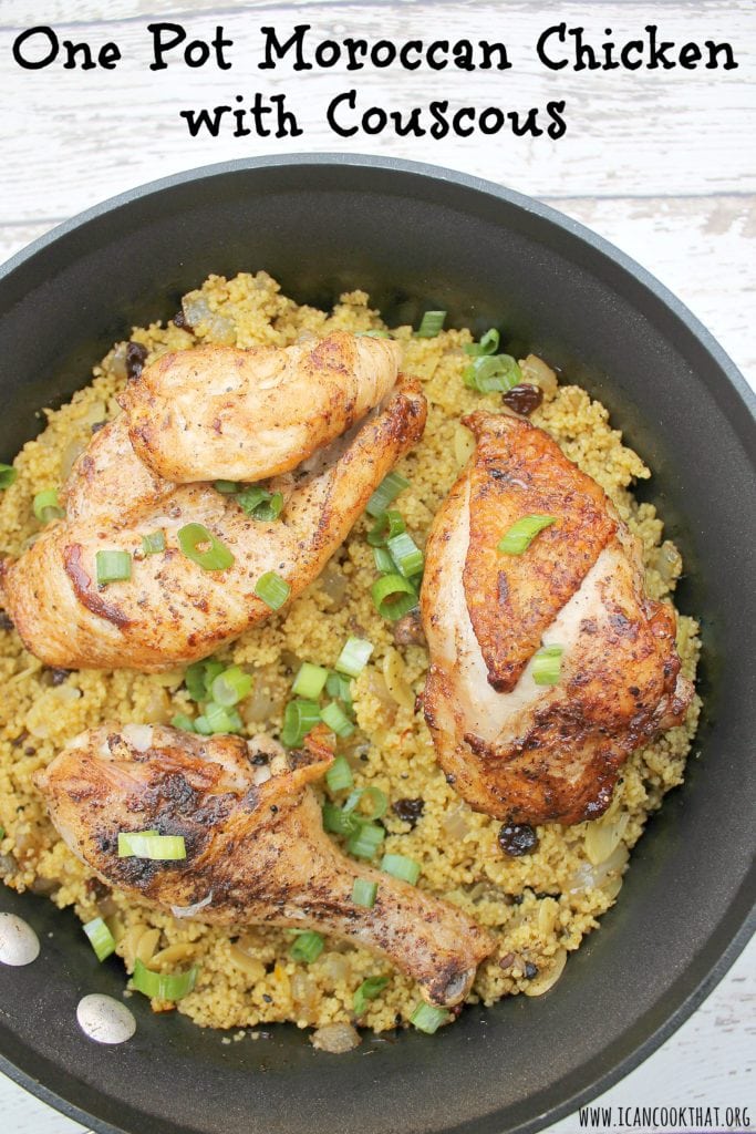 One Pot Moroccan Chicken with Couscous