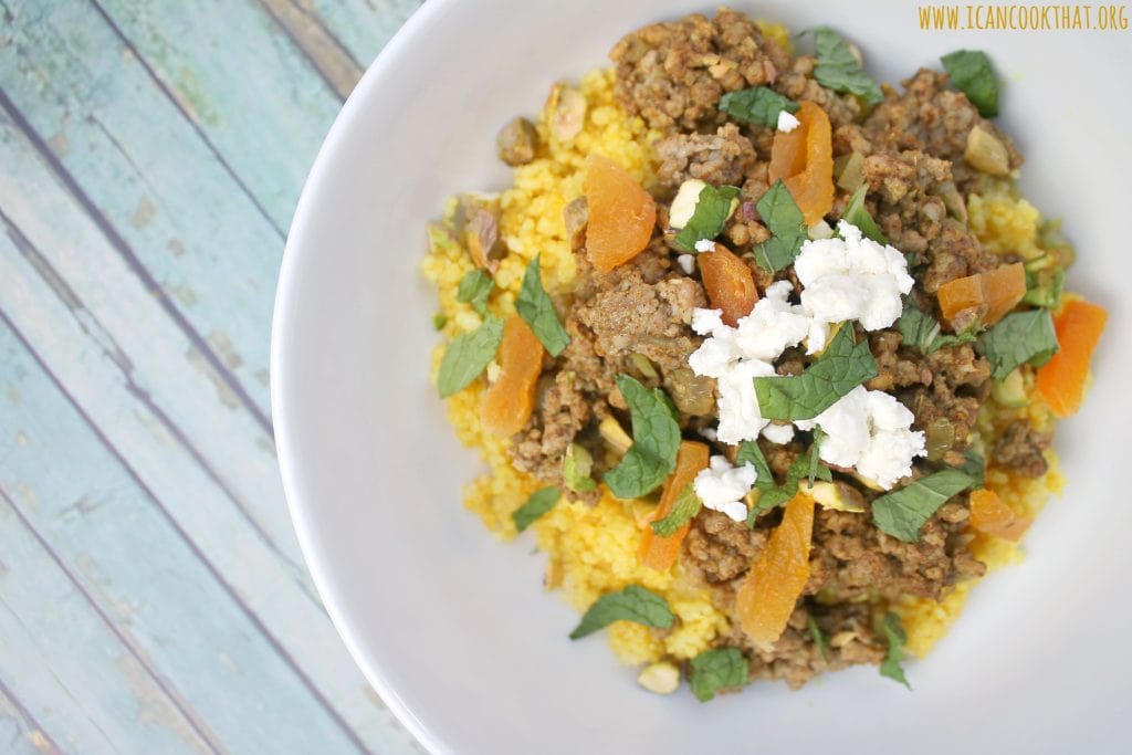 Spiced Lamb with Saffron Couscous