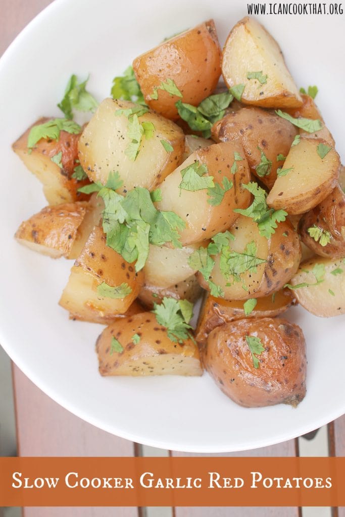 Slow Cooker Garlic Red Potatoes