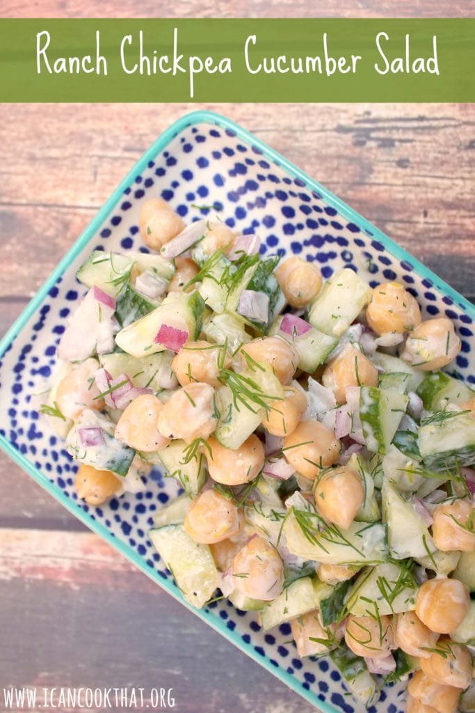 Ranch Chickpea Cucumber Salad