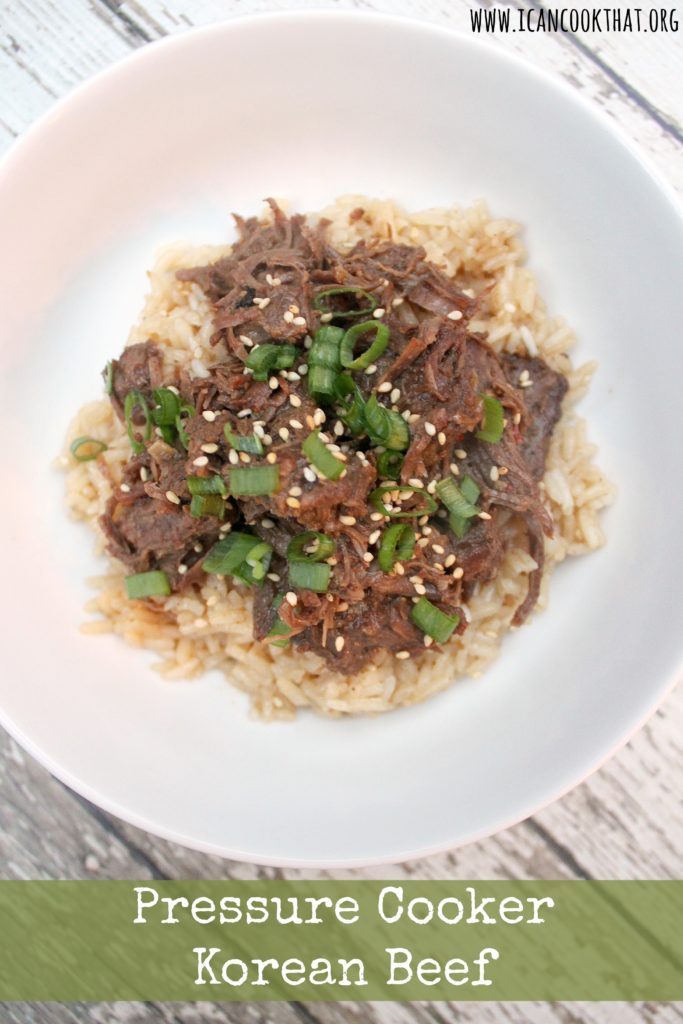 Pressure Cooker Korean Beef