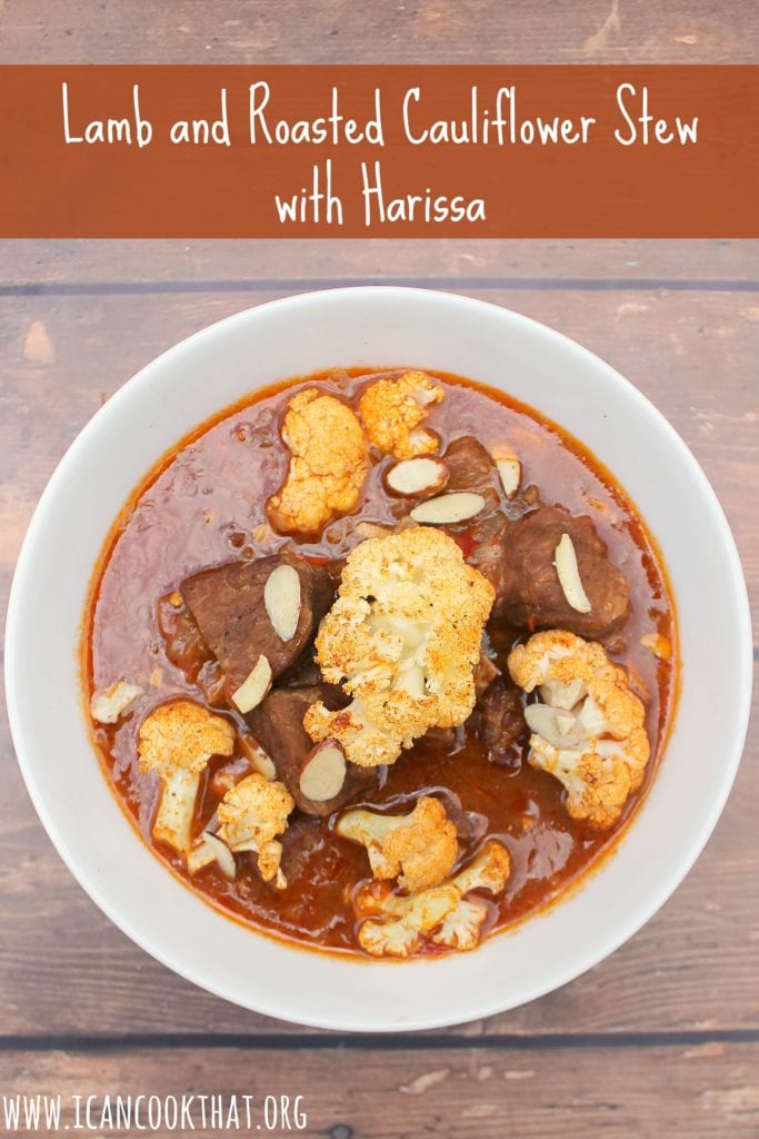 Lamb and Roasted Cauliflower Stew with Harissa