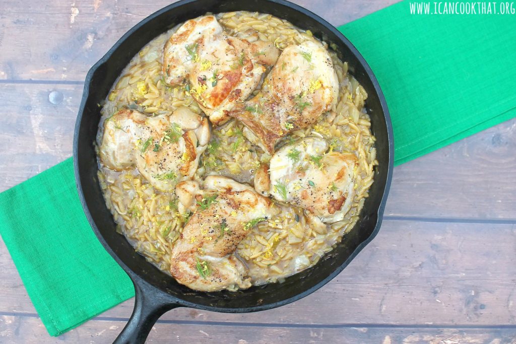 One Pot Chicken with Orzo