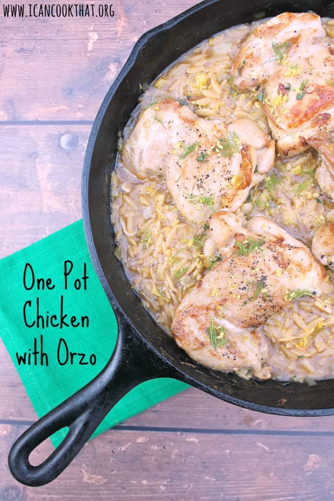 One Pot Chicken with Orzo