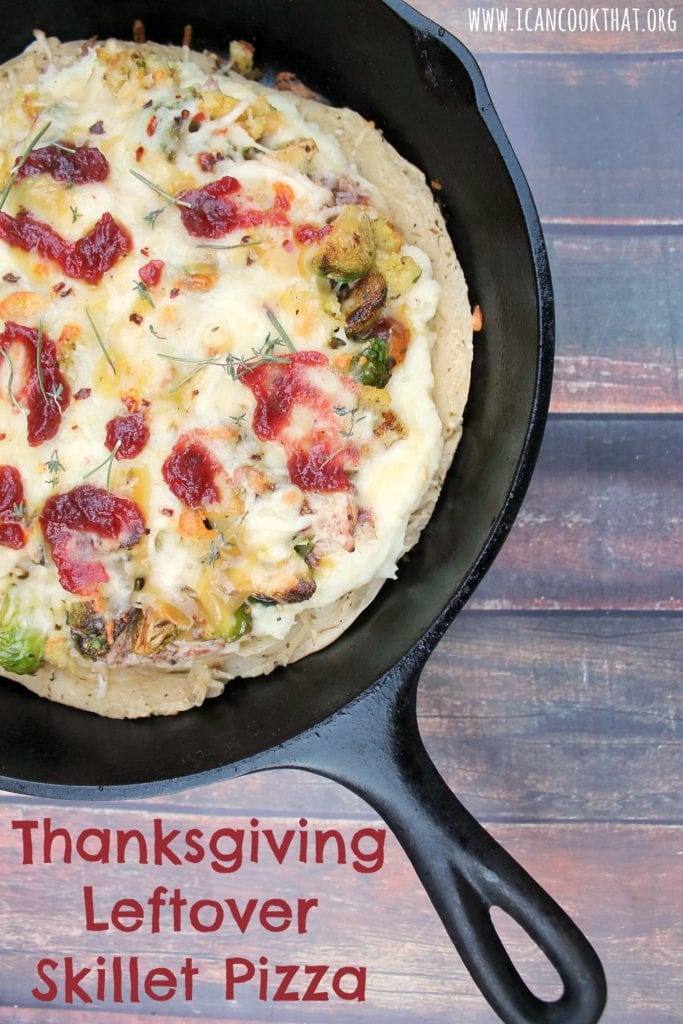 Thanksgiving Leftover Skillet Pizza