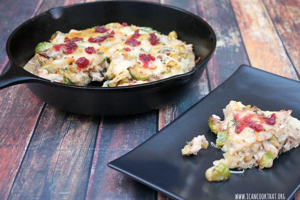 Thanksgiving Leftover Skillet Pizza