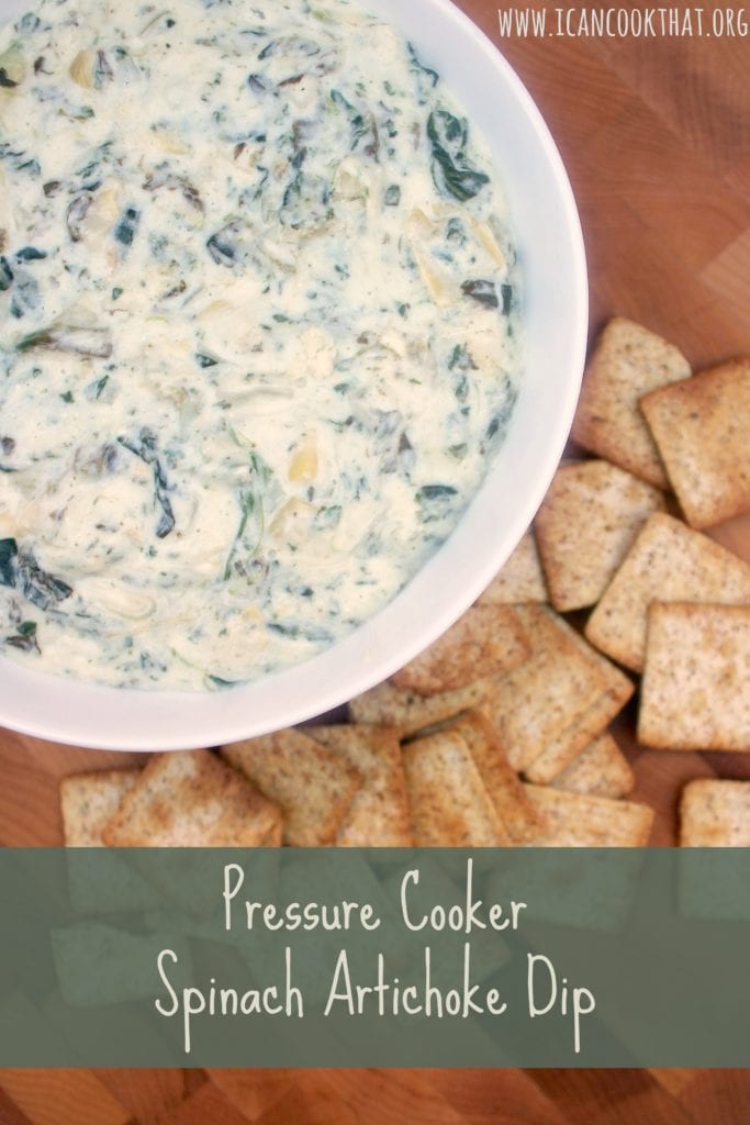 Pressure Cooker Spinach Artichoke Dip