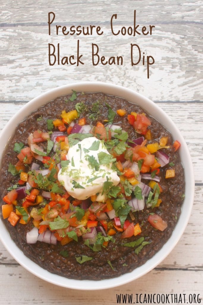 Pressure Cooker Black Bean Dip