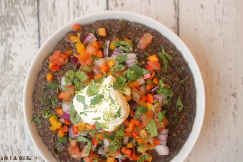 Pressure Cooker Black Bean Dip