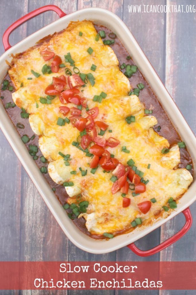 Slow Cooker Chicken Enchiladas